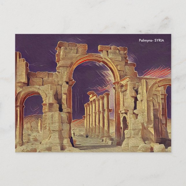 Carte Postale Palmyre (/ˌpæ lˈܬ1000; Araméen : ܕ ܘ   Tedmurtā (Devant)