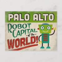 Palo Alto California Robot - Vintage amusant
