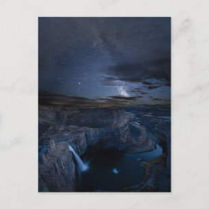 Carte Postale Palouse Falls Park & Milky Way   État de Washingto