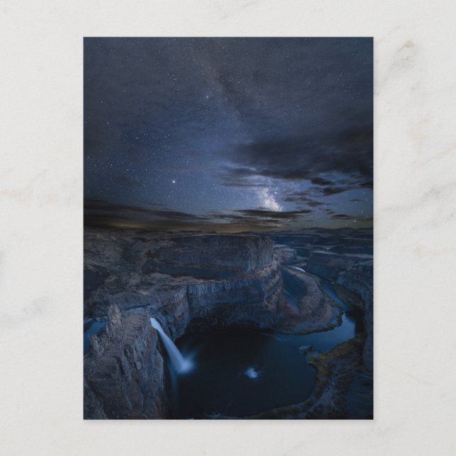 Carte Postale Palouse Falls Park & Milky Way | État de Washingto (Devant)