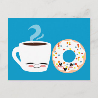 Carte Postale Pals de café et de noix de muscade