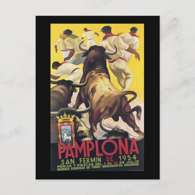 Carte Postale Pamplona San Fermin (Devant)
