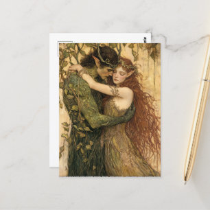 Carte Postale Pan et une fée