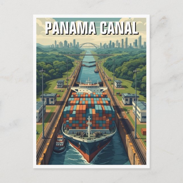 Carte Postale Panama Canal Travel (Devant)