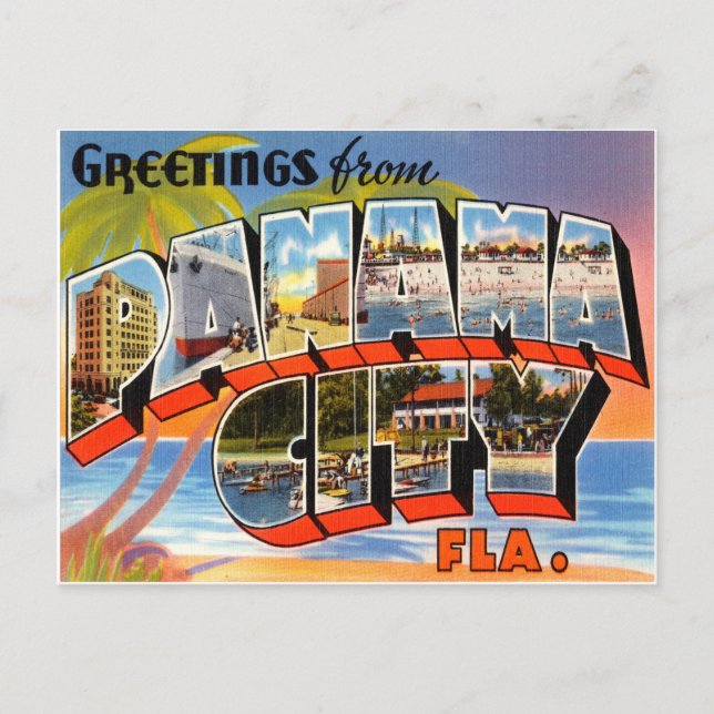 Carte Postale Panama City Floride (Devant)