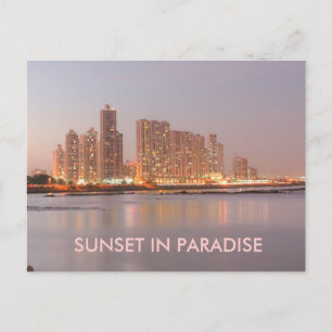 Carte Postale Panama dans les Keys coucher de soleil dans Paradi