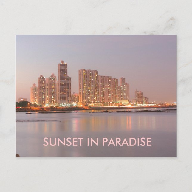 Carte Postale Panama dans les Keys coucher de soleil dans Paradi (Devant)