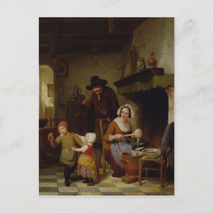 Carte Postale Pancake Day, 1845