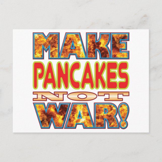 Carte Postale Pancakes Make X (Devant)