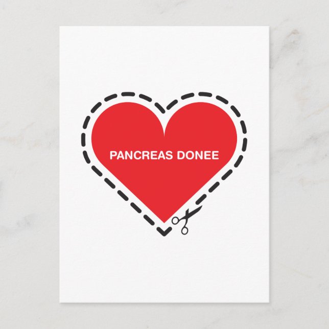 Carte postale Pancreas Donee 'Get well soon' (Devant)