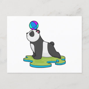 Carte Postale Panda au Yoga Fitness