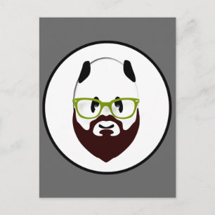 Carte Postale Panda barrée