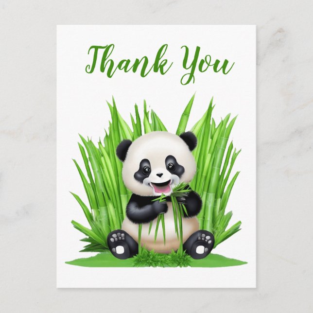 Carte Postale Panda Bear merci (Devant)