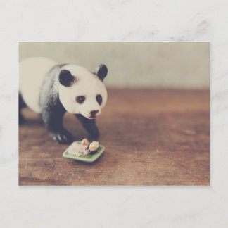 Carte postale Panda Et Sushi