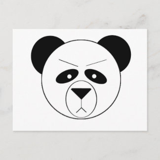 Carte Postale Panda grincheux