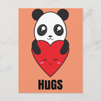 Carte Postale Panda Hugs