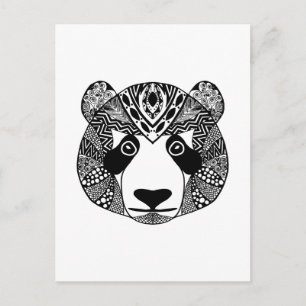 Carte Postale Panda inspiré