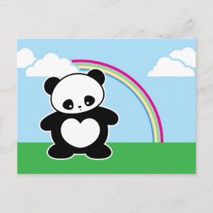 Carte Postale Panda Kawaii