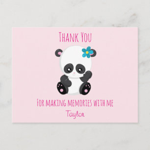 Carte Postale Panda Merci pour faire des souvenirs