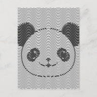 Panda Porte Face Sur La Vague Motif