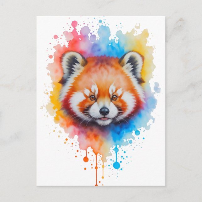 Carte Postale Panda rouge (Devant)