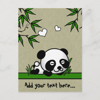 Carte Postale Panda sans méfiance