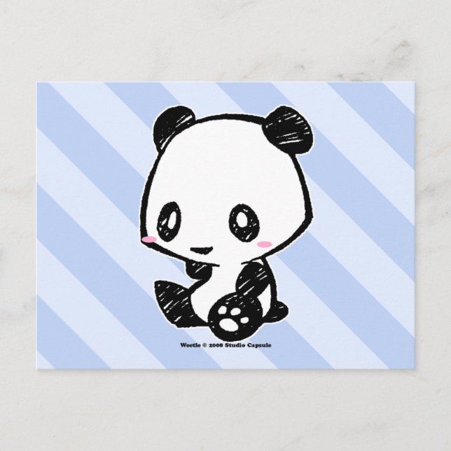 Carte Postale Panda Weetle (Devant)