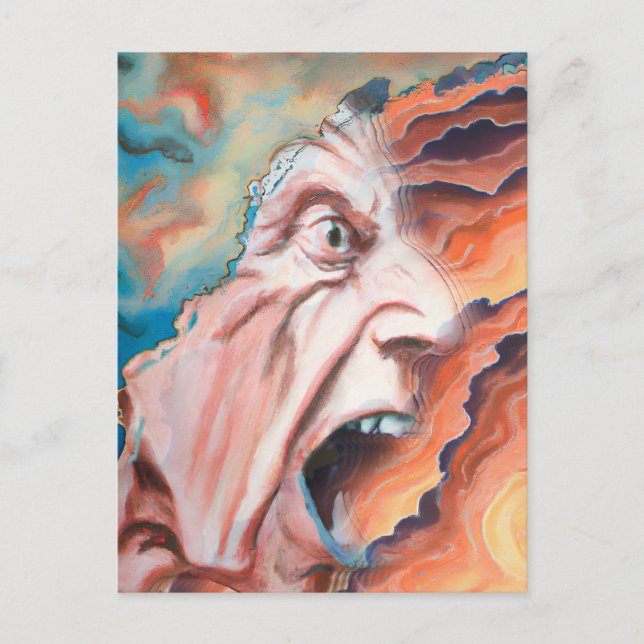 Carte Postale Panic Waves peinture à l'huile (Devant)