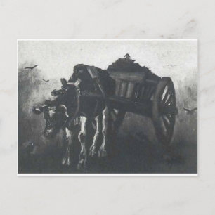 Carte Postale Panier avec boeuf noir par Vincent van Gogh