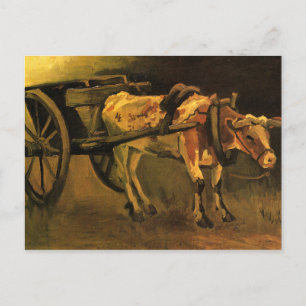 Carte Postale Panier avec boeuf rouge et blanc (Vincent van Gogh