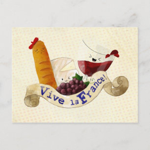 Carte Postale Panier de friandises