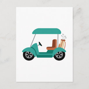Carte Postale Panier de golf