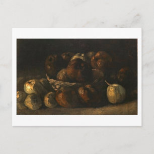 Carte Postale Panier de pommes à vie fixe, Van Gogh Art