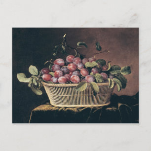 Carte Postale Panier de prunes