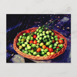 Carte Postale Panier de tomates