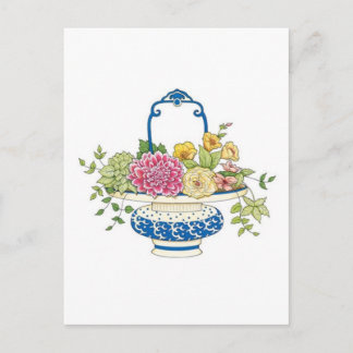 Carte Postale Panier floral