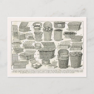 Carte Postale Paniers français vintages