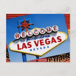 Carte Postale Panneau "Bienvenue à Fabulous Las Vegas"