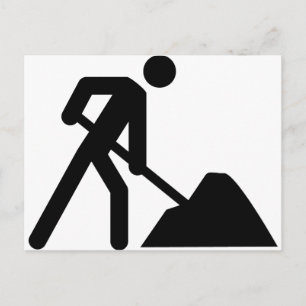 Carte Postale panneau de construction
