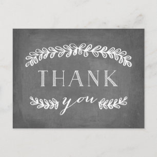 Carte Postale Panneau de montage pour Merci plat blanc Laurel