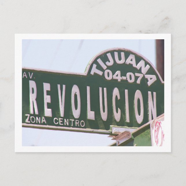 Carte Postale Panneau de rue Tijuana (Devant)