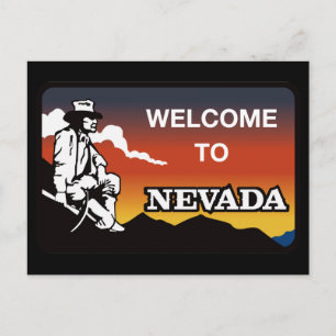 Carte Postale Panneau de signalisation routière Nevada - USA