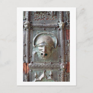 Carte Postale Panneau Gargoyle de la porte gauche du portail, 1