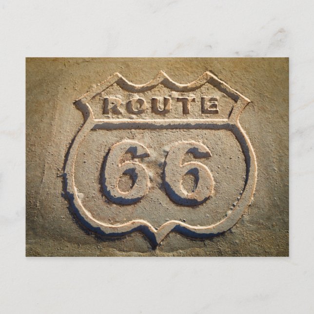 Carte Postale Panneau historique Route 66, Arizona (Devant)