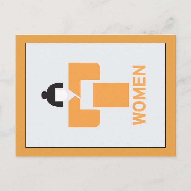 Carte Postale Panneau japonais, toilette pour femmes (Devant)