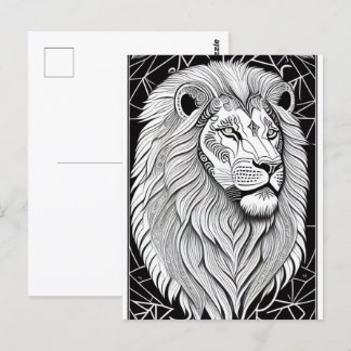 Carte Postale Panneau Léon Zodiaque - Lion astrologique