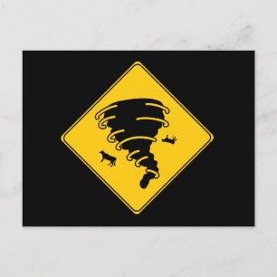 Carte Postale Panneau routier - Tornado
