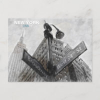 Panneau vintage du coin Broadway - New York City P