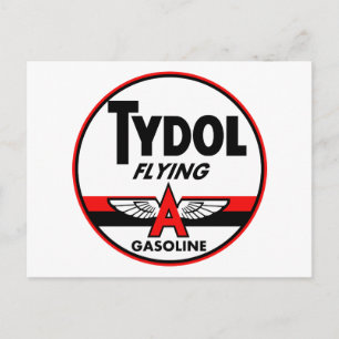 Carte Postale Panneau vintage Tydol Flying Gasoline