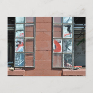 Carte Postale Panneaux de fenêtre Graffiti